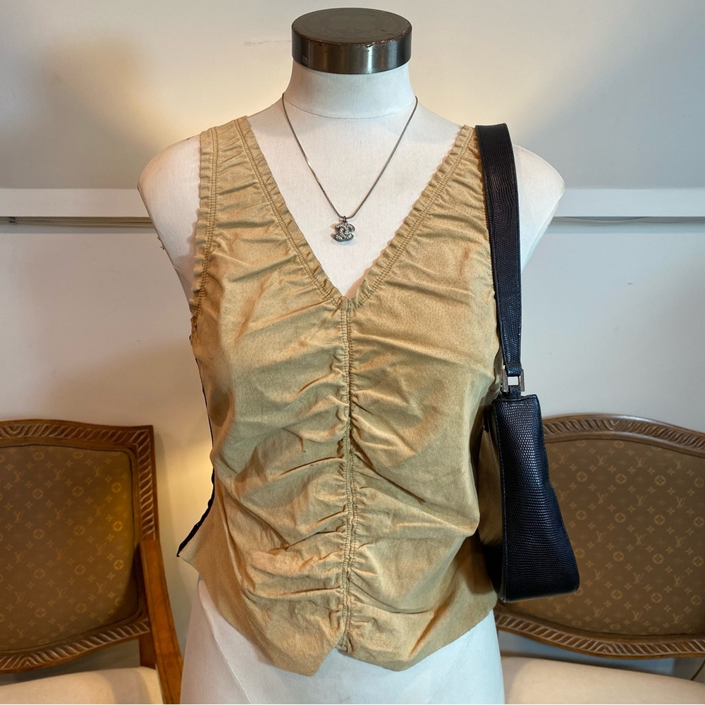 Vintage 00s Ecko Red Suede & Mesh Zip Tank Top – Y2K Streetwear Icon